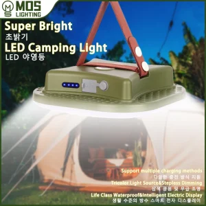 MOSLIGHTING Solar Charging Strong Light with Magnet 80W LED