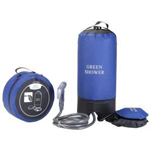 Outdoor PVC Pressure Shower with Foot Pump Lightweight
